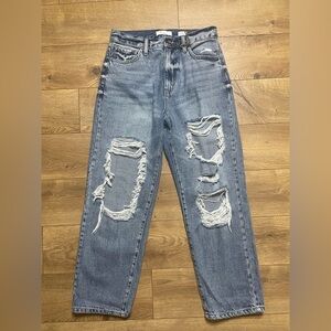 KanCan High Waisted Straight Blue Jeans size 27X27
